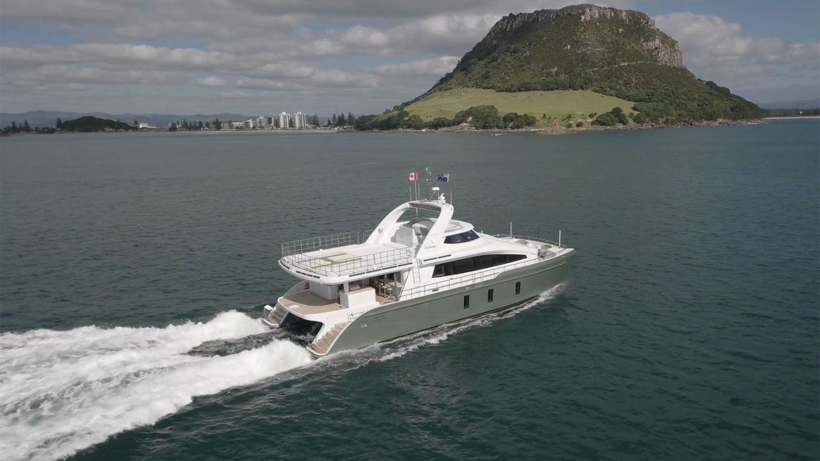 pachoud yachts 24m catamaran in new zealand sea trial video