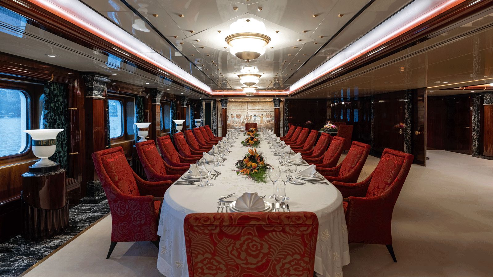 gallery inside the 105 metre superyacht lady moura