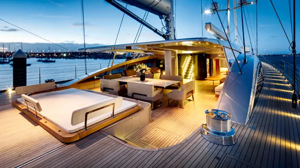 vertigo luxury sailing yacht aft deck