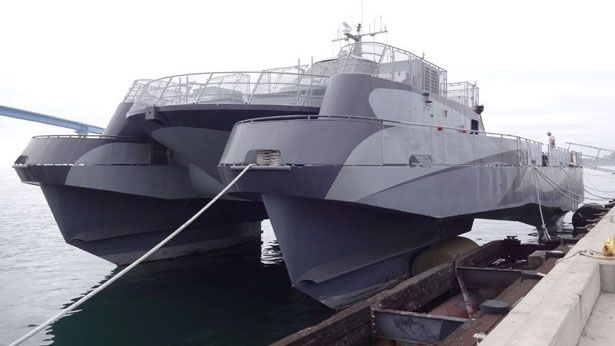 military built swath vessel presents unique refit