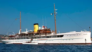Historic steam superyacht SS Delphine for sale at Northrop & Johnson