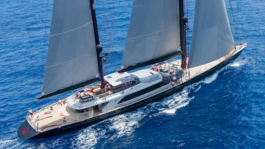 Seahawk: Step on board Perini Navi's standout sailing yacht for sale