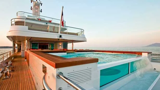 Yogi Super Yacht Main Aft Deck Pool