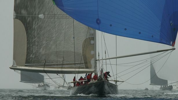 j class falmouth regatta day 2: velsheda wins from the