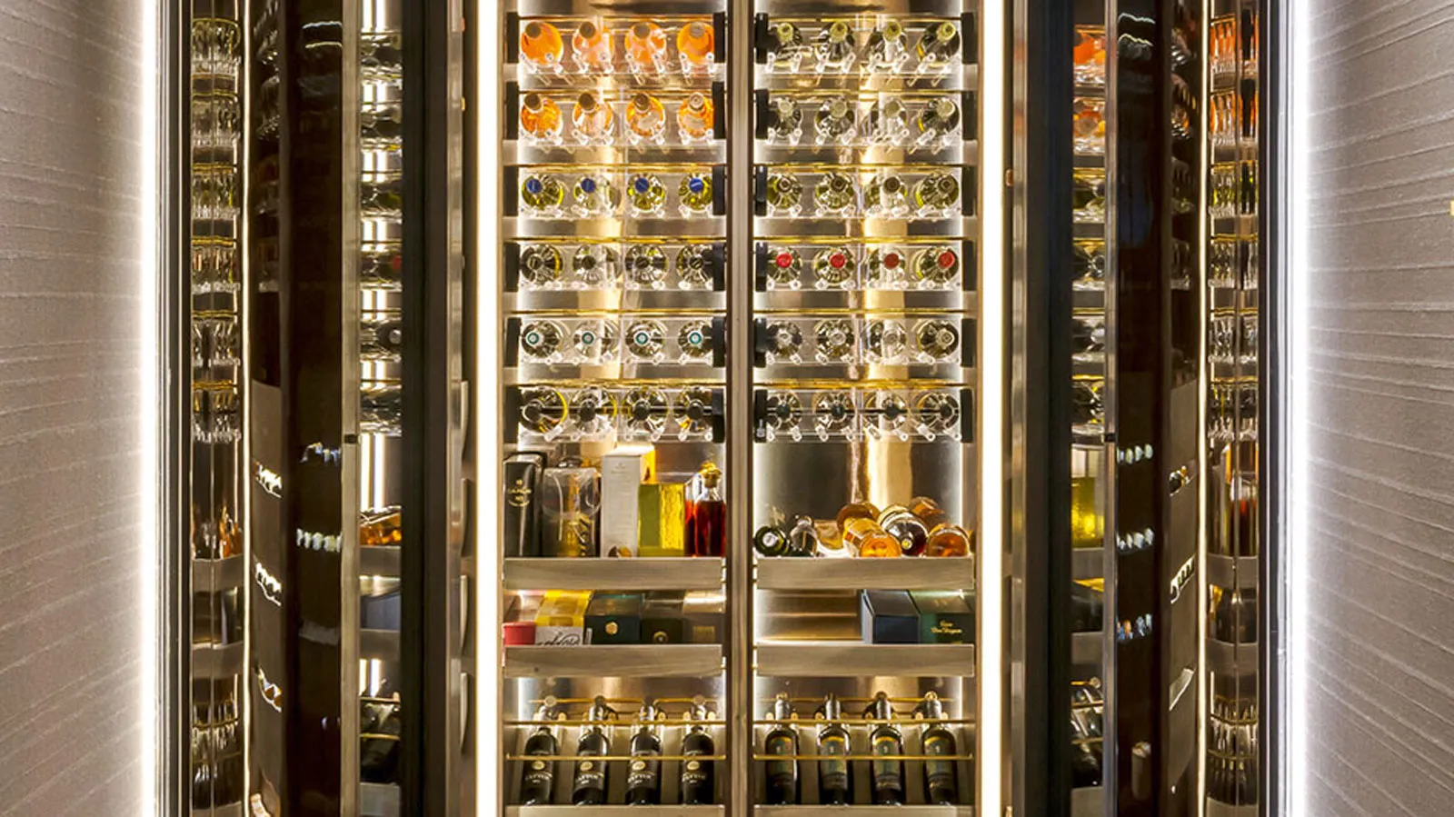 Aurora's "jewellery shop window" cellar