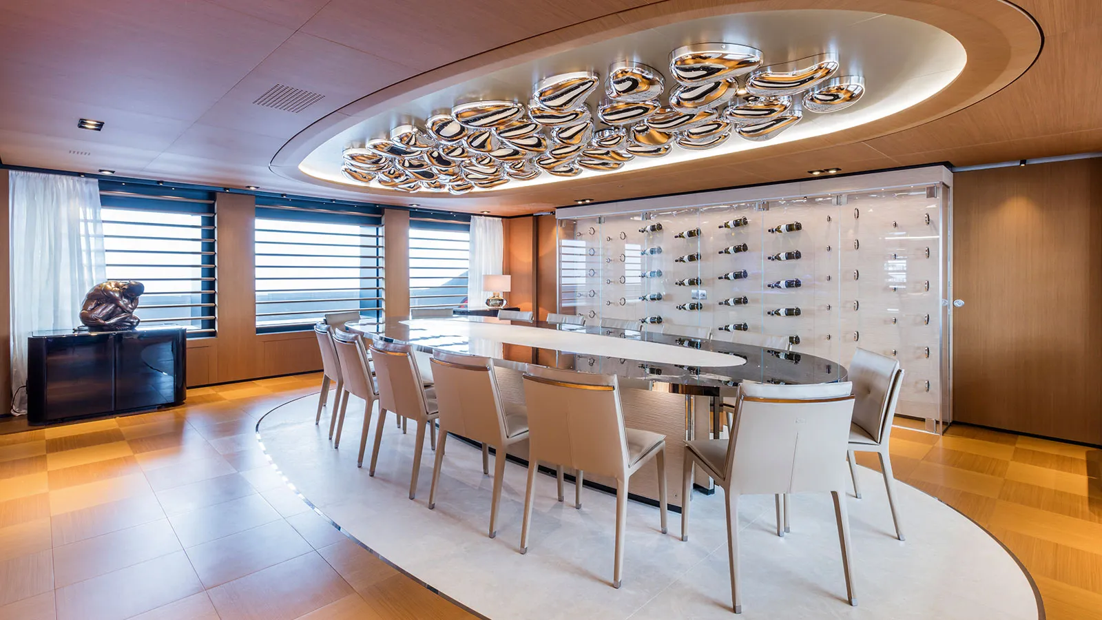 Suerte's modern art display