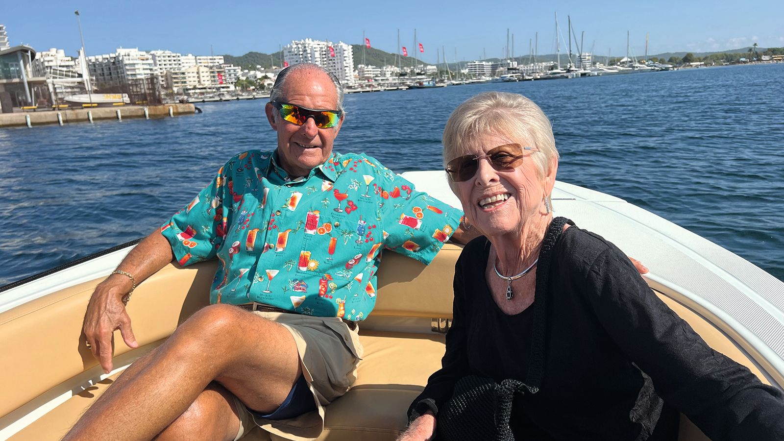 On board the 45m Delta yacht Gran Finale with her owner John Sobrato