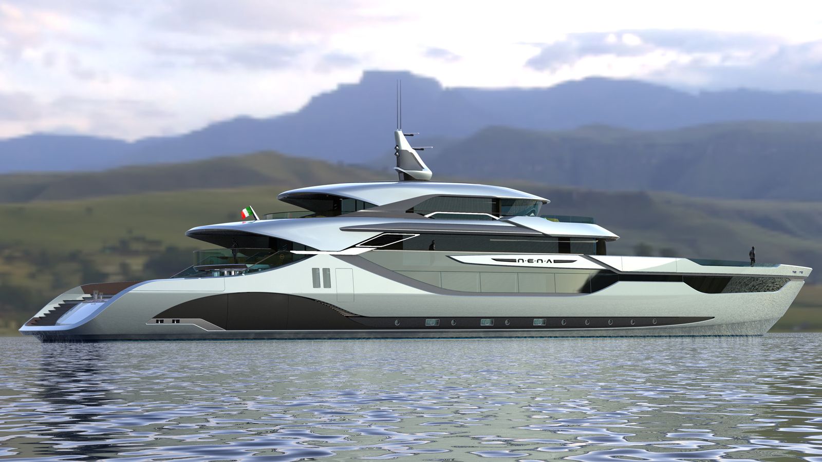 luxury yacht concept