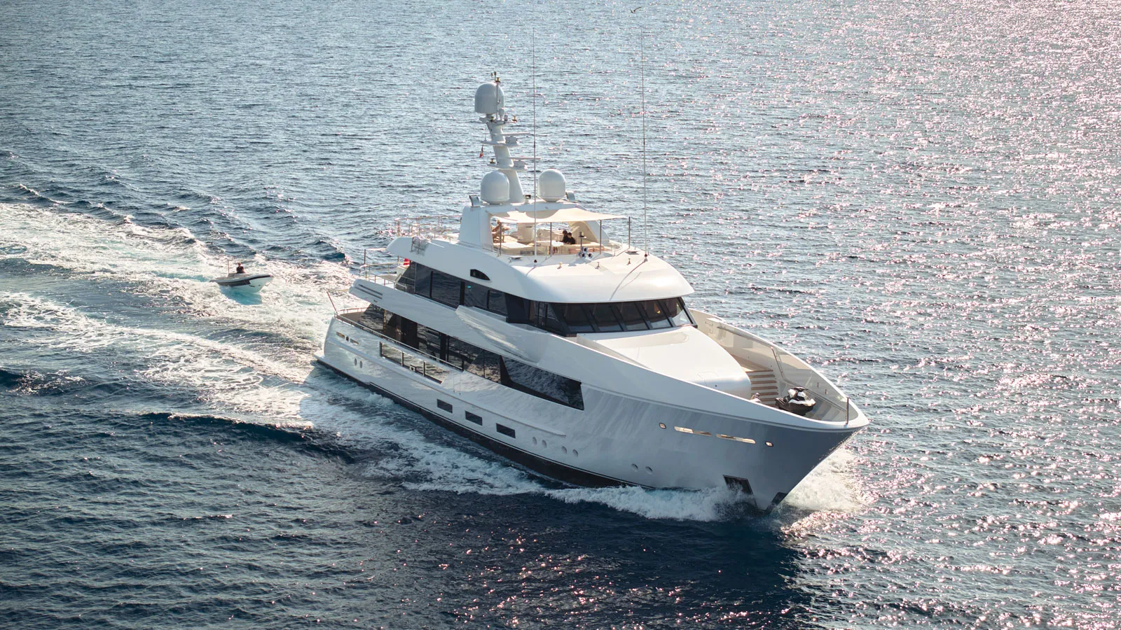 Luxury motor yacht exterior
