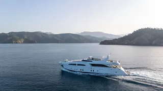 Port view of JAFE TICA under engine - yacht for sale