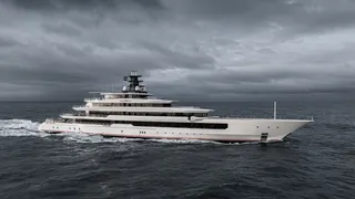 111m Oceanco superyacht DreAMBoat on sea trials