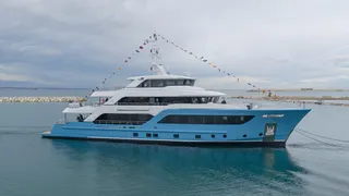 CDM launches first Acciaio 130 explorer yacht Presence