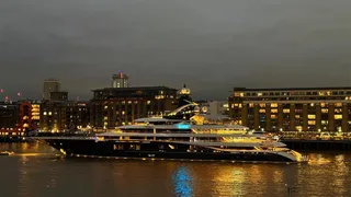 Superyachts spotted in London