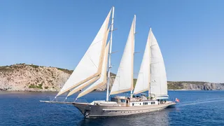62-metre Aegean Yacht schooner The Langley for sale with TWW Yachts