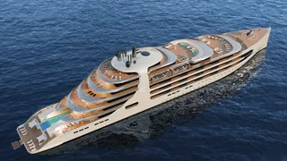 Maybach Ocean Club unveils 155m "members club" yacht concept Beyond Horizons
