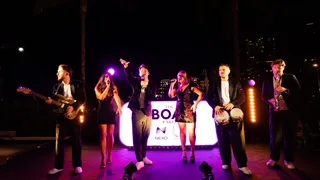High-end DJ and live band from The Collective at BOAT International's Monaco party
