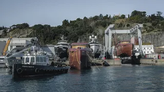 Two ISA GT 45M hulls move to outfitting