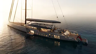Sky: Royal Huisman releases 81m sailing yacht concept with "world's tallest mast"