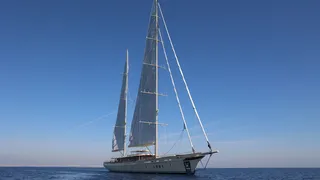 62m Ares flagship sailing yacht Simena completes sea trials