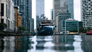 Phi: The sad fate of the detained 58m Royal Huisman superyacht left to decay in London