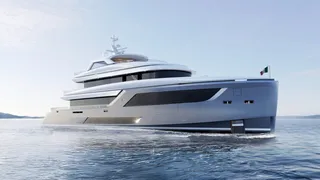 First 40m Admiral A-40 yacht model moves to outfitting