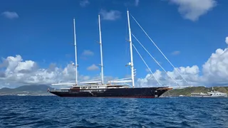 126m oceanco sailing yacht koru owned by jeff bezos spotted in st kitts and nevis