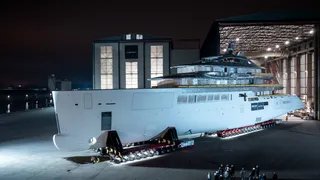 80m oceanco project y729 moves to outfitting - new build - first simply custom yacht