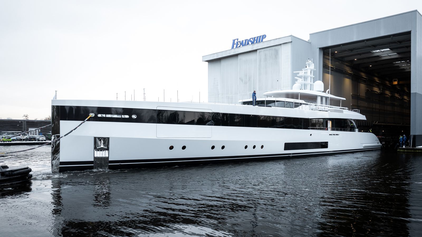 Feadship Project 717 superyacht launch