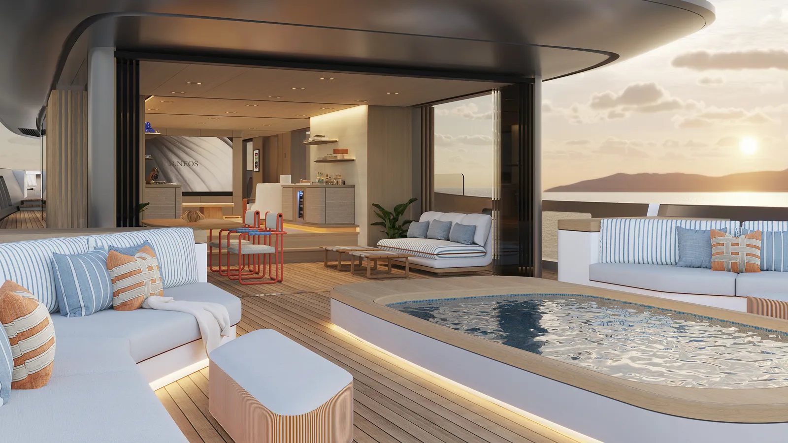 Benetti B.Neos 40M side exterior view