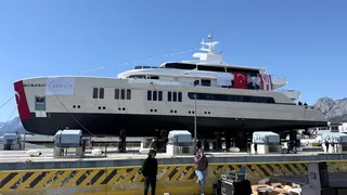 58m Nebula superyacht Project Amanda launched in Turkey