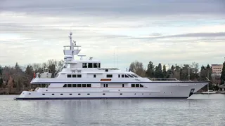 52-metre Feadship motor yacht Ice Bear exterior profile
