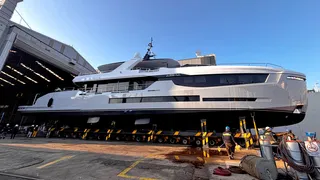 41m custom superyacht aisha launched in turkey