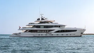 Majesty Yachts first 45m Majesty 145 yacht model on sea trials