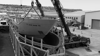 First 41m Sunseeker 134 superyacht completes construction milestone