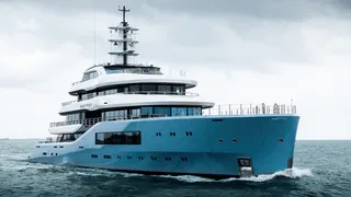 "Dolphin blue" Amels 80 superyacht Netto II delivered