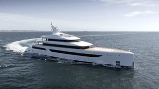 90m Feadship superyacht Project 828 Milky Way spotted on sea trials