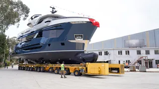 ava yachts Kando85 yacht launched and christened V
