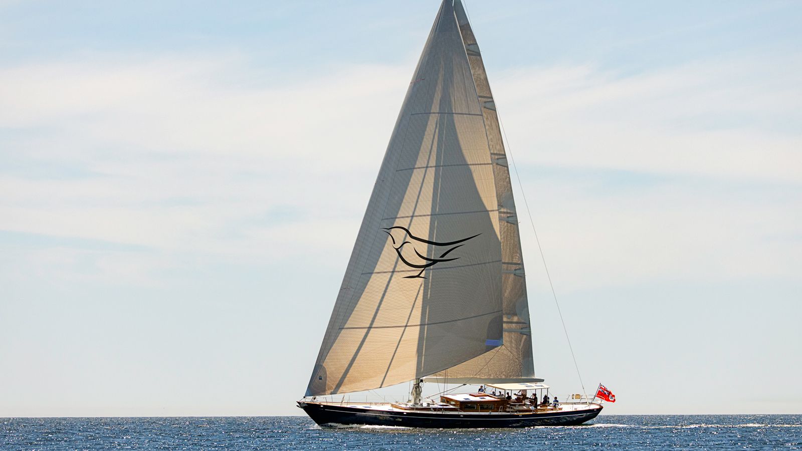 Rockport Marine's 29m custom sailing yacht Ouzel completes sea trials