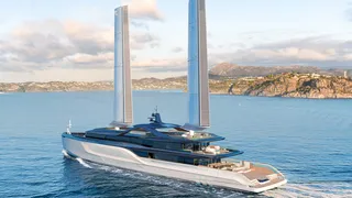 Tony Castro Yachts 68m sail-assisted motor yacht concept SAMY