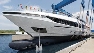 Fifth Mangusta GranSport 54 yacht launched and christened Betsy
