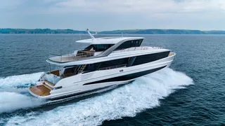 First 27m Princess X90 yacht model completes sea trials