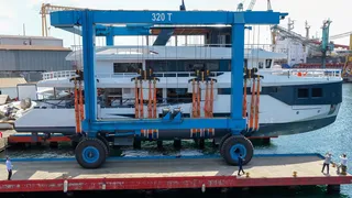 35m wheelchair accessible yacht hits the water from Soyaslan Marine