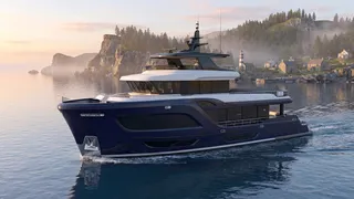 Steeler Yachts unveils 27m tri-deck expedition yacht Ocean Explorer 88
