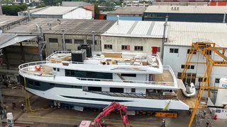 35m wheelchair accessible yacht hits the water from Soyaslan Marine