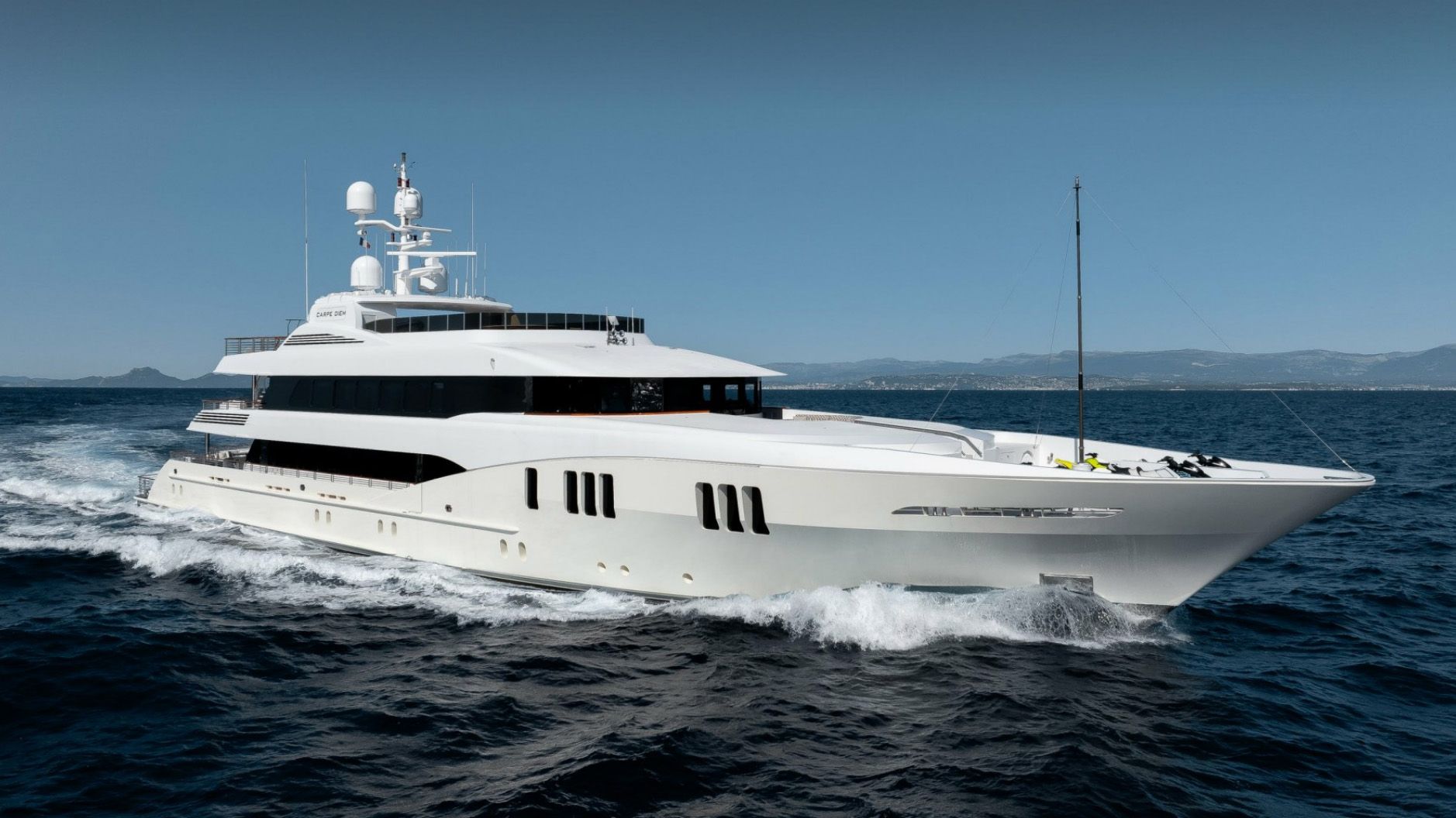 58m Trinity motor yacht Carpe Diem for sale following significant refit
