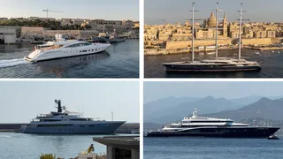 yachts spotted in the med