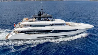 43m Overmarine motor yacht Toy returns to market