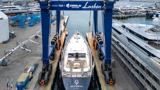 Lusben 40m Perini Vani sailing yacht relaunched
