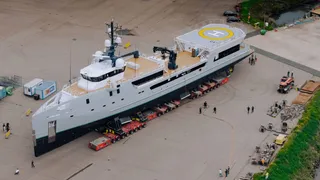 72m Damen Yachting support yacht emerges from Oceanco following extensive refit for Gabe Newell's Inkfish fleet