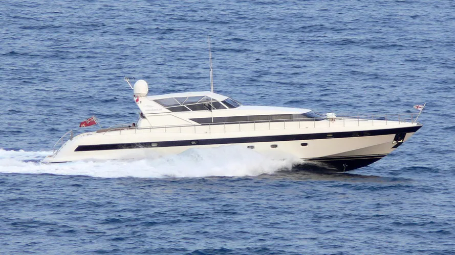 equilibrium motoryacht overmarine mangusta 100 1996 30m running profile